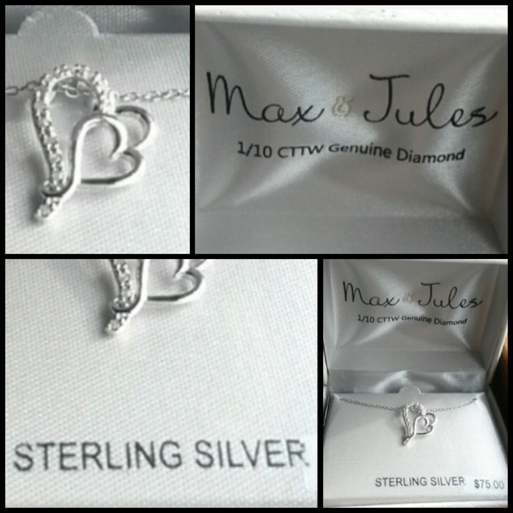 *NWT* Max & Jules Duo Heart Necklace